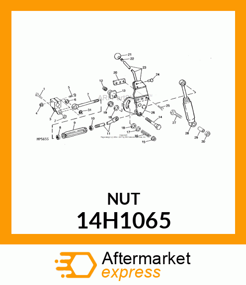 NUT, HEX 14H1065