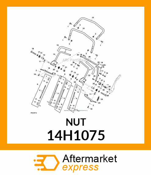 NUT, HEX 14H1075