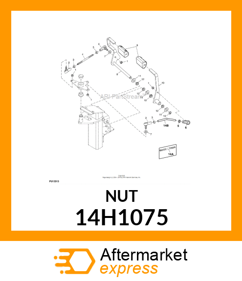 NUT, HEX 14H1075