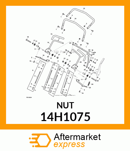 NUT, HEX 14H1075