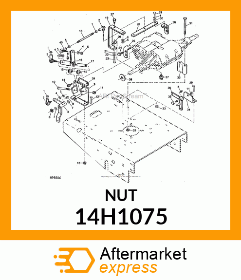 NUT, HEX 14H1075