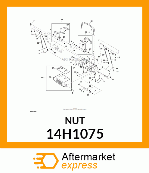 NUT, HEX 14H1075