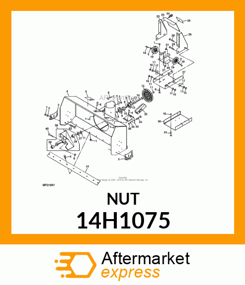 NUT, HEX 14H1075