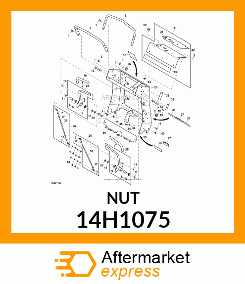 NUT, HEX 14H1075