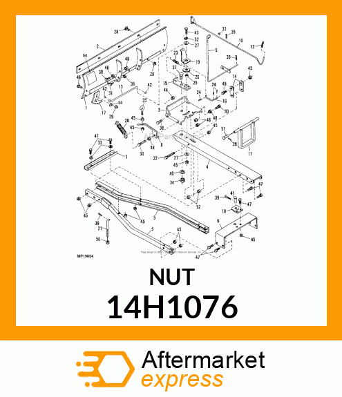 NUT, HEX 14H1076