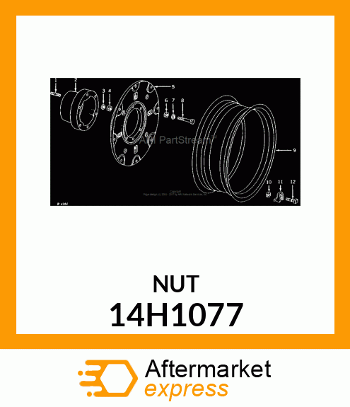 NUT, HEX 14H1077