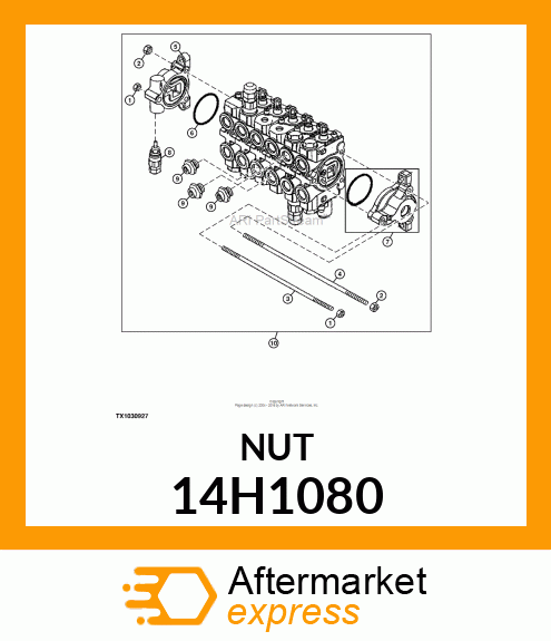 NUT, HEX 14H1080