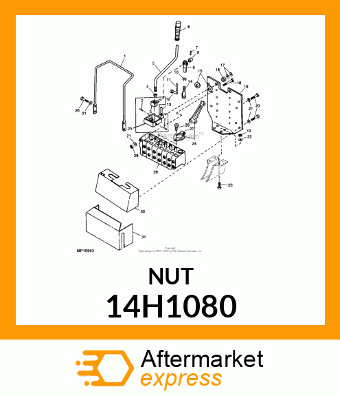 NUT, HEX 14H1080