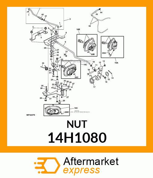 NUT, HEX 14H1080