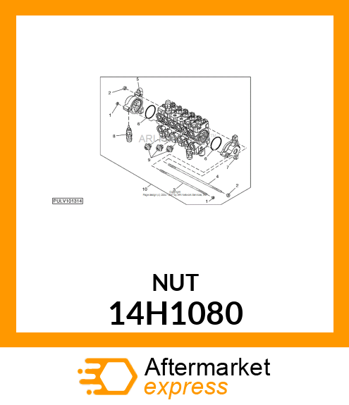 NUT, HEX 14H1080