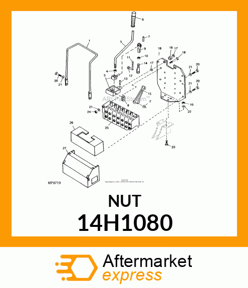 NUT, HEX 14H1080