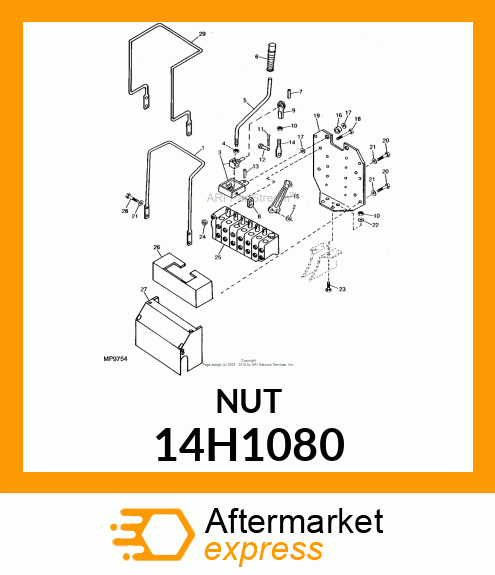 NUT, HEX 14H1080