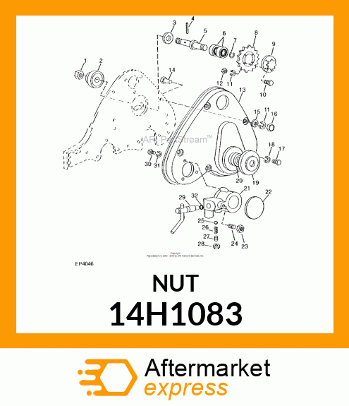 NUT, HEX 14H1083