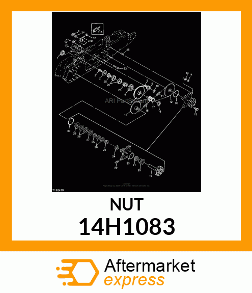 NUT, HEX 14H1083