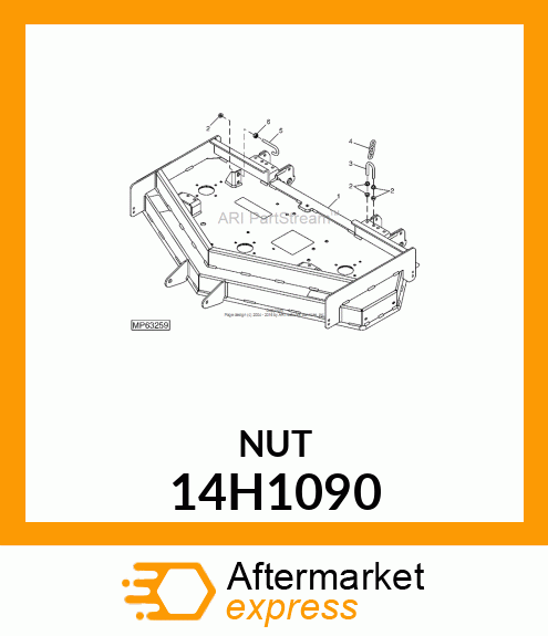 NUT, HEX FLANGE 14H1090