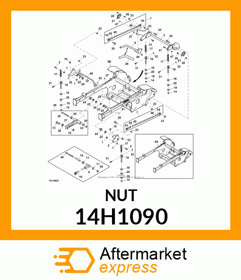 NUT, HEX FLANGE 14H1090