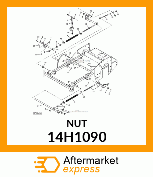 NUT, HEX FLANGE 14H1090