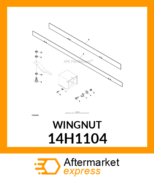 NUT, FORGED WING 14H1104