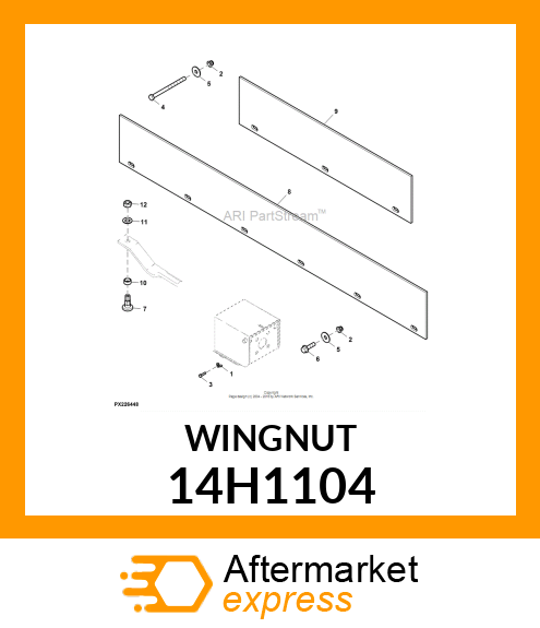 NUT, FORGED WING 14H1104