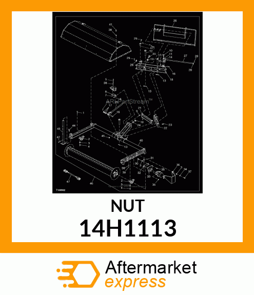 NUT, HEX 14H1113