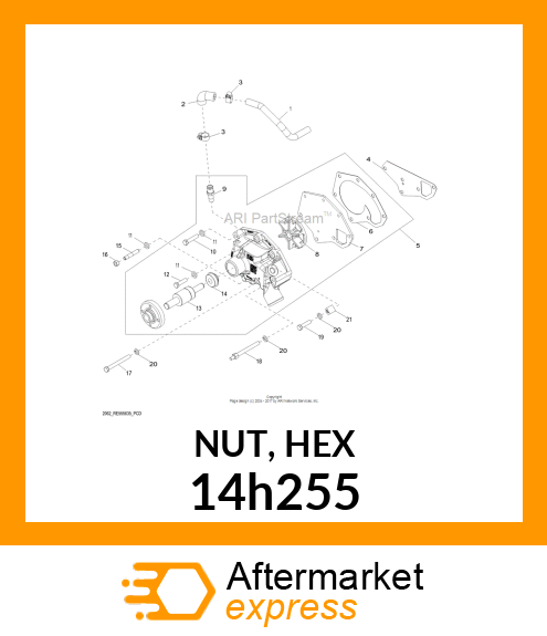 NUT, HEX 14h255