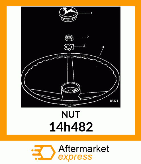 NUT, HEX JAM 14h482