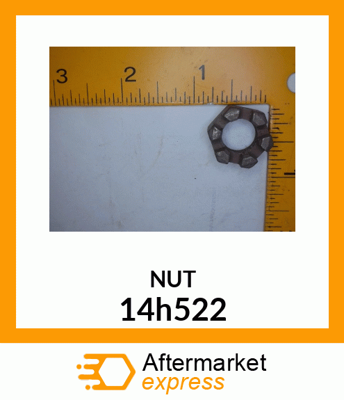 NUT, HEX SLOTTED 14h522