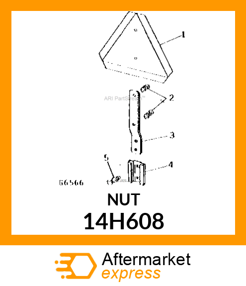 NUT, HEX MACHINE SCREW 14H608