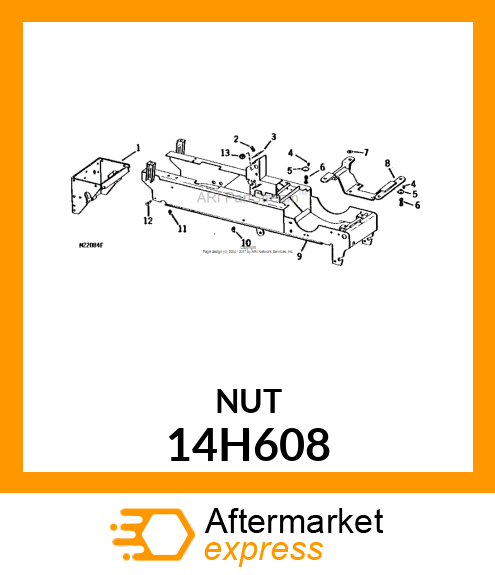 NUT, HEX MACHINE SCREW 14H608