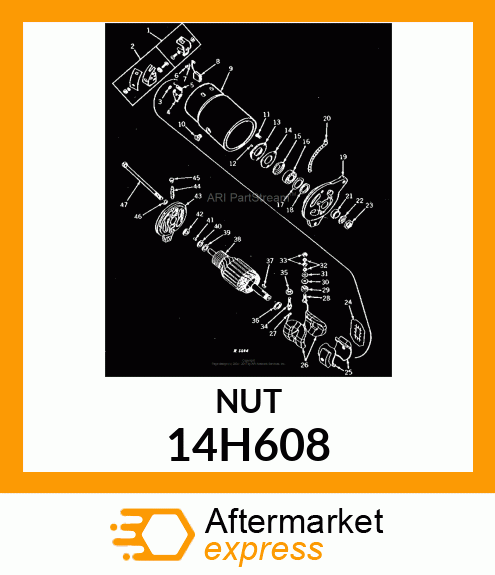 NUT, HEX MACHINE SCREW 14H608