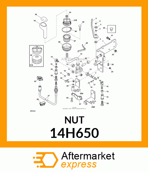 NUT, HEX 14H650