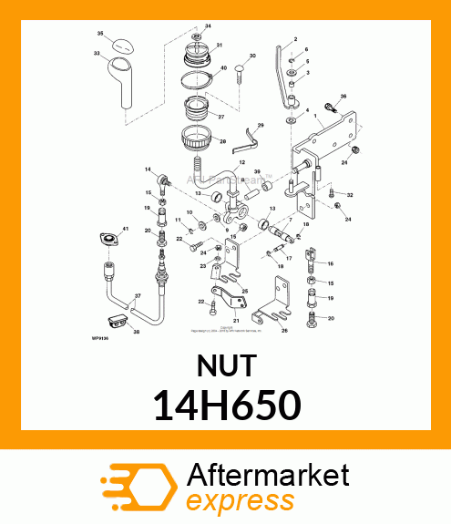 NUT, HEX 14H650