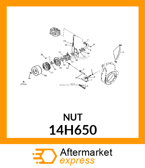 NUT, HEX 14H650