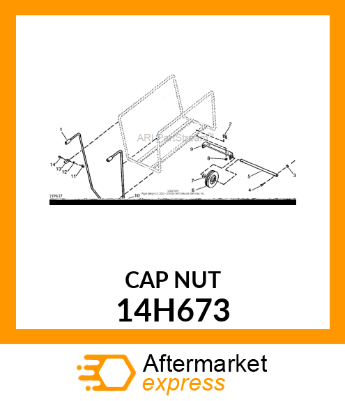 NUT, CROWN 14H673