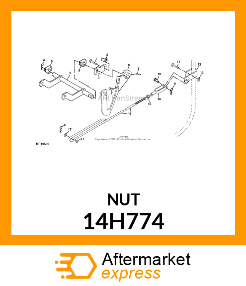 NUT, HEX JAM 14H774