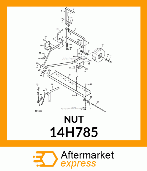 NUT, HEX 14H785