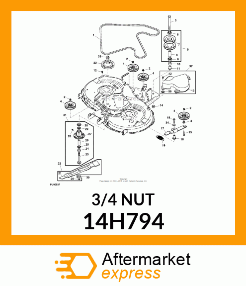 NUT, HEX 14H794