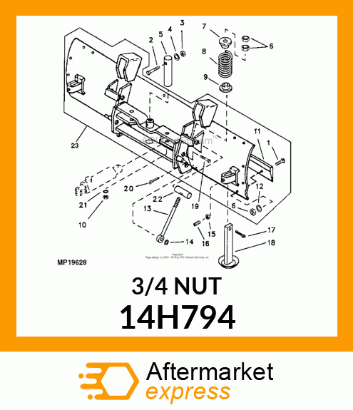 NUT, HEX 14H794