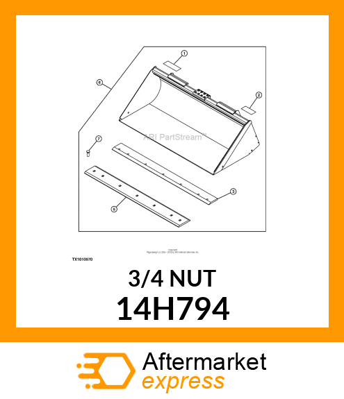 NUT, HEX 14H794