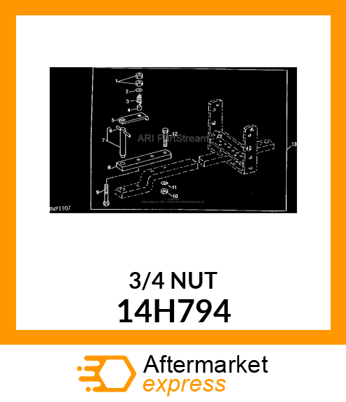 NUT, HEX 14H794