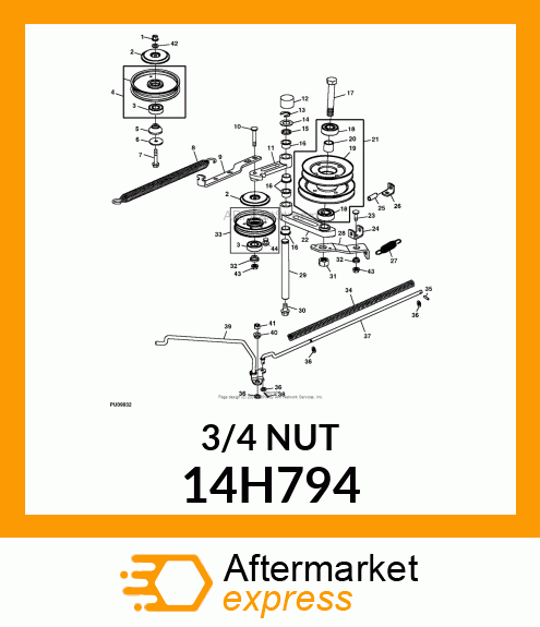 NUT, HEX 14H794