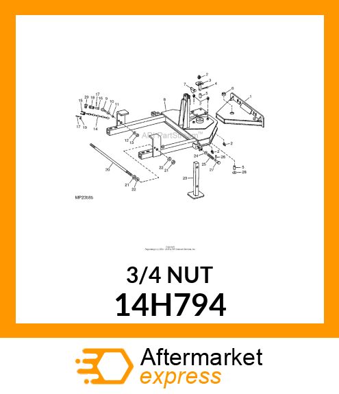 NUT, HEX 14H794