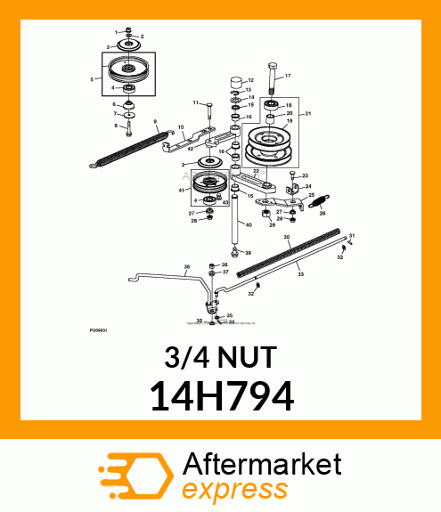 NUT, HEX 14H794