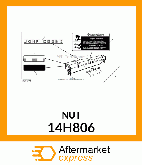 NUT, HEX JAM 14H806