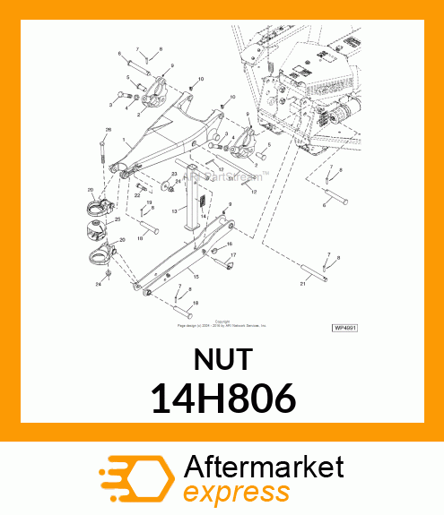 NUT, HEX JAM 14H806