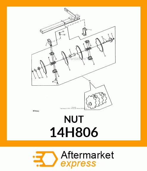 NUT, HEX JAM 14H806