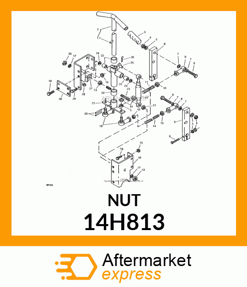 NUT, HEX 14H813