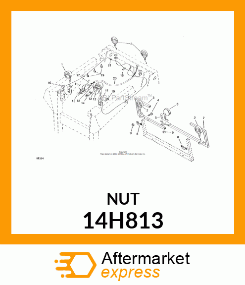 NUT, HEX 14H813