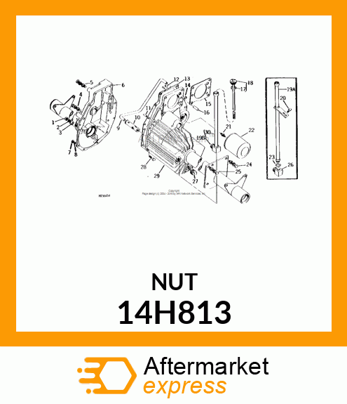 NUT, HEX 14H813