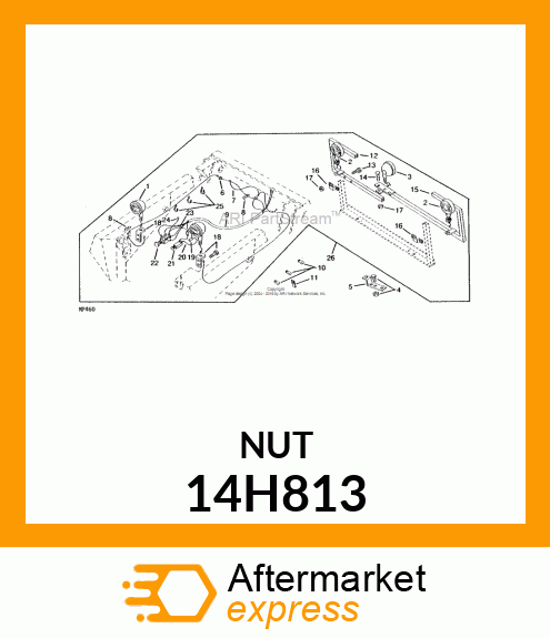 NUT, HEX 14H813